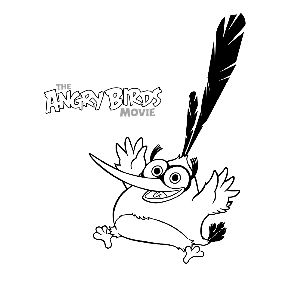 Plansa de colorat cu Angry Birds 41 93